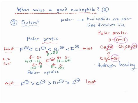 What Makes A Good Nucleophile Teaching Chemistry Medical School