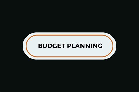 Budget planning button web banner templates. Vector Illustration ...