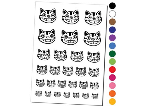 Grinning Cheshire Cat Temporary Tattoo Water Resistant Fake Body Art Set Collection Michaels