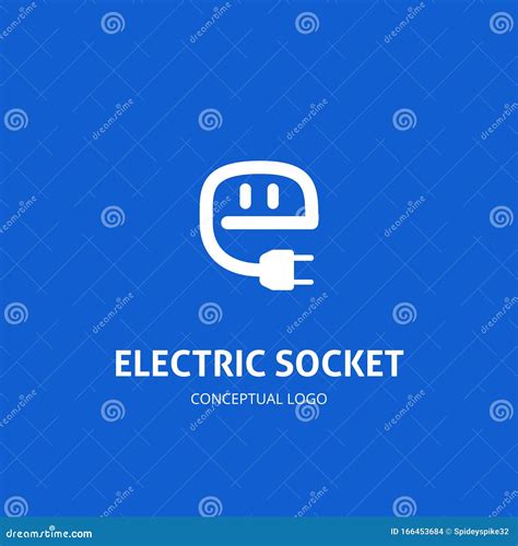 Abstraktes Logo Des Elektrischen Sockels Abisolierte Vector