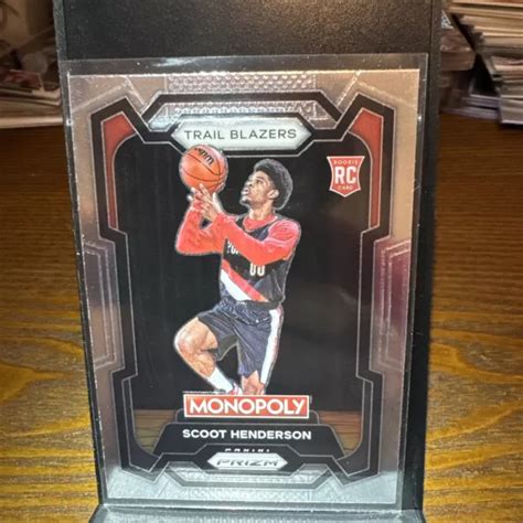 2023 24 PANINI PRIZM Monopoly Scoot Henderson Trail Blazers RC 75 EUR