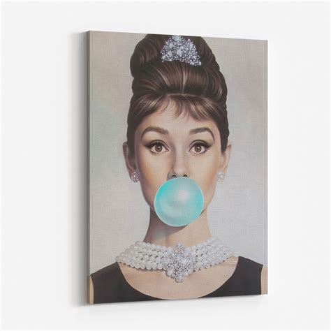 Audrey Hepburn Bubble Gum Wall Art