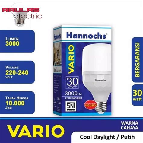 Jual Led T Bulb Hannochs VARIO 30 Watt Lampu Led Kapsul VARIO 30 Watt