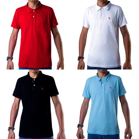 Kit Camisa Atacado Gola Polo Masculina Varias Cores Marca Original