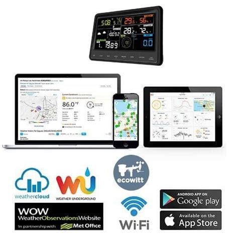 Froggit WH3000 SE PRO WiFi Funk Wetterstation App Wunderground