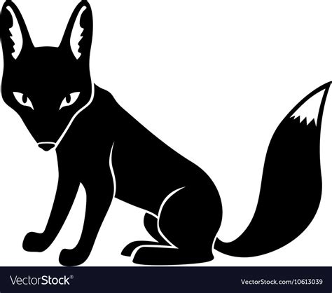 Fox Silhouette Royalty Free Vector Image Vectorstock