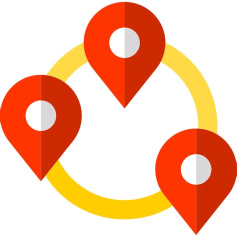 Locations Basic Straight Flat Icon