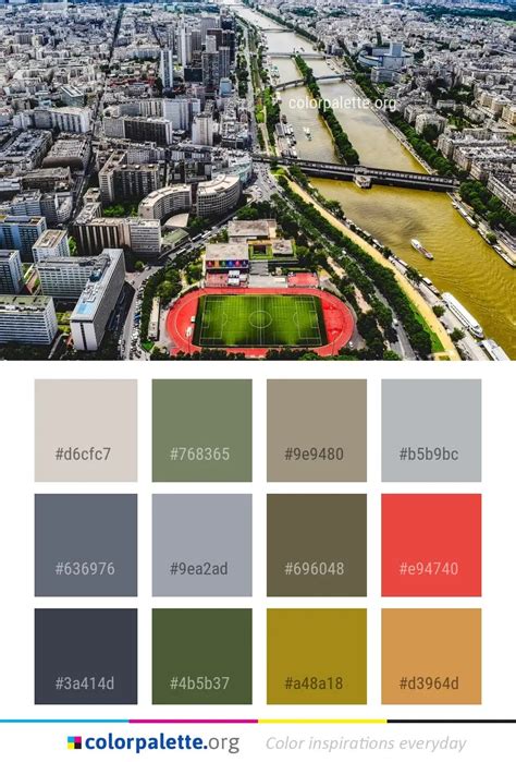 Urban Area Metropolitan City Color Palette