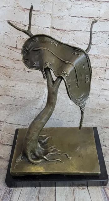 Persistenza Della Memoria Da Salvador Dali Bronzo Moderno Art Scultura