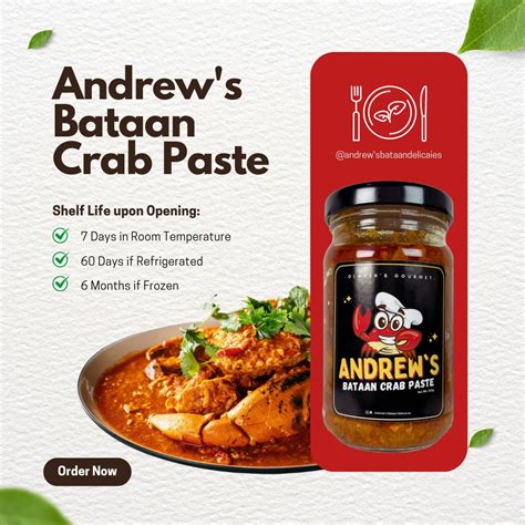 ANDREW S BATAAN CRAB PASTE RS Online Shop Shopee Philippines