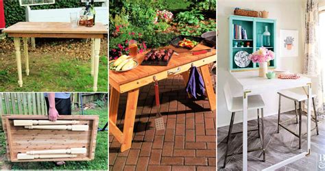 20 Easy DIY Folding Table Plans To Build A Collapsible Table (2022)