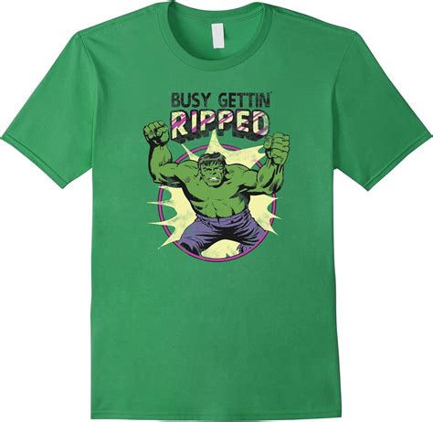 Marvel Hulk Getting Ripped Graphic T Shirt Adult Clothing