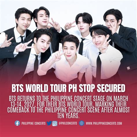 BTS World Tour in Manila on March... - Philippine Concerts | Facebook