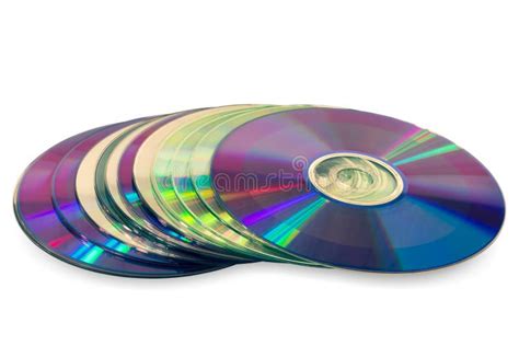 A Stack Of Compact Discs Stock Photo Image Of Reflective 80209954