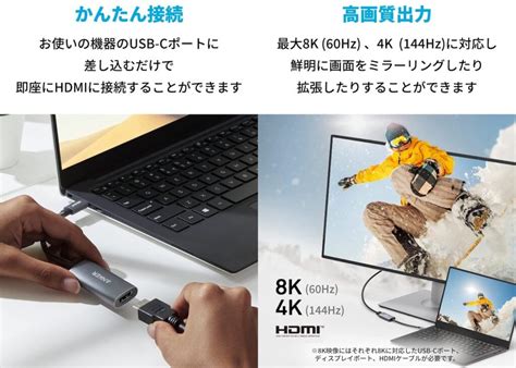 Anker Japan、最大8k60hz出力に対応した変換アダプタ「anker 518 Usb C Adapter 8k Hdmidisplayport」を発売。