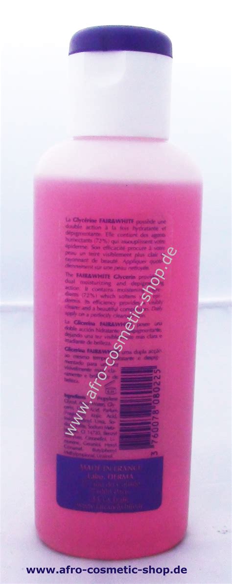 Fair And White Brightening Glycerin 125 Ml Afro Cosmetic Shop