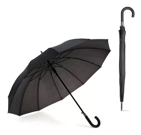 Guarda Chuva Refor Ado Grande Resistente Preto Protege Vento Mercadolivre