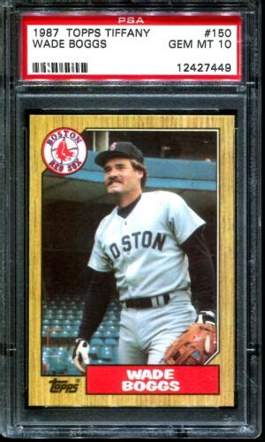 Topps Tiffany Wade Boggs Psa Ebay