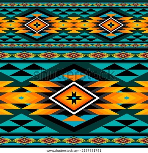 Tribal Fabric Tradition Ethnic Aztec Pattern Stock Vector (Royalty Free ...