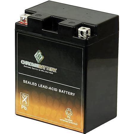 Amazon Chrome Battery YTX14AH BS Maintenance Free Replacement