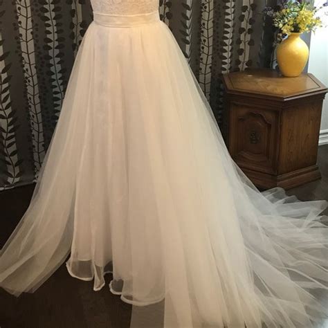 Tulle Overskirt Detachable Skirt Tulle Overlay Skirt Bridal Etsy