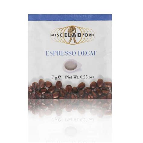 Miscela D Oro Espresso Decaf ESE Pads Ese Espresso