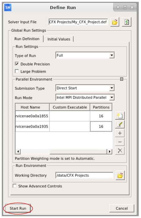 How To Setup And Run A Stand Alone Ansys Cfx Project In Interactive