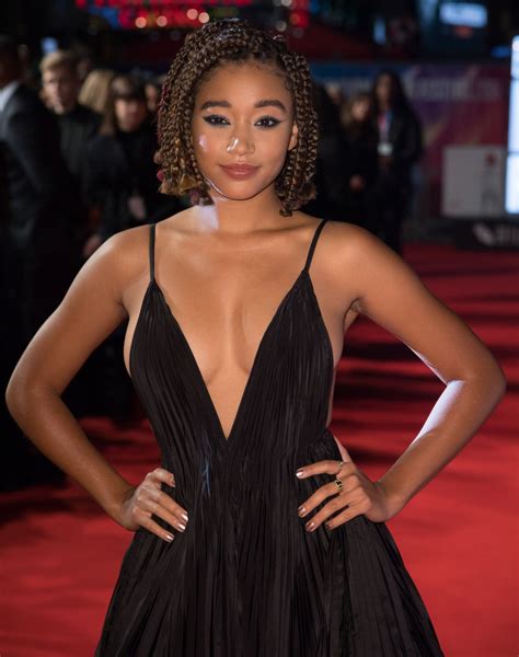 Amandla Stenberg - "The Hate U Give" European Premiere at 62nd BFI London Film Festival • CelebMafia