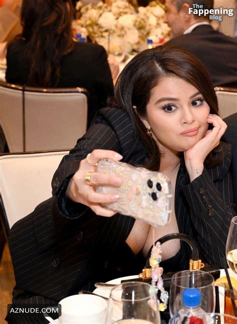 Selena Gomez Sexy Shows Off Her Hot Cleavage And Figure At Afi Awards Luncheon In Los Angeles