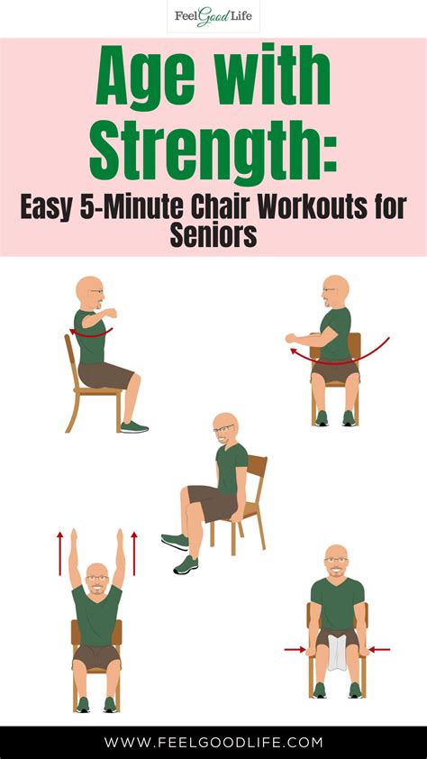 Age With Strength Easy 5 Minute Chair Workouts For Seniors Chair