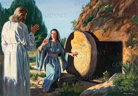 Mary And Jesus At Empty Tomb GoodSalt