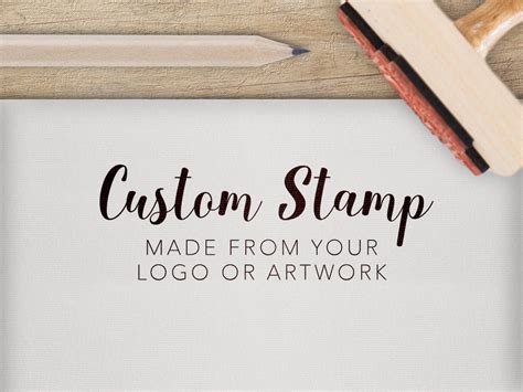 Logo Address Stamp Custom Business Stamp Stamp for Your - Etsy