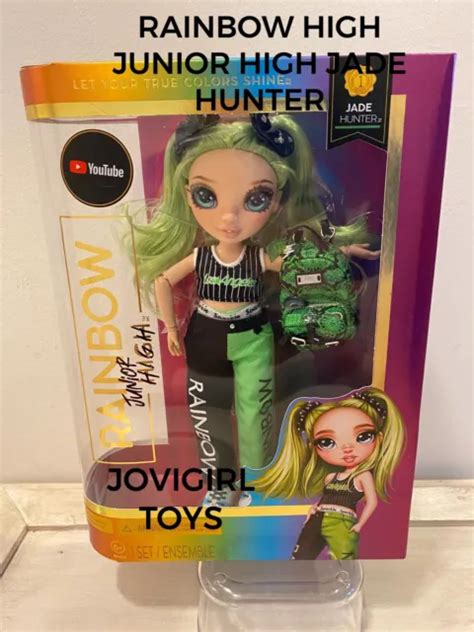 Rainbow High Junior High Jade Hunter Green Fashion Doll With Backpack