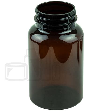 225cc Light Amber PET Plastic Packer Bottle 45 400 335 Cs Liquid