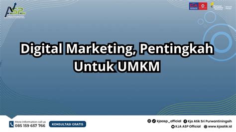 Digital Marketing Pentingkah Untuk Umkm Kja Asp