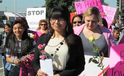 Valentine’s Day protest demands halt to sexual harassment