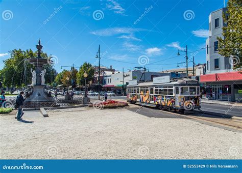 Bendigo Tramways Tram Travelling Along Pall Mall In Bendigo Editorial Photo | CartoonDealer.com ...