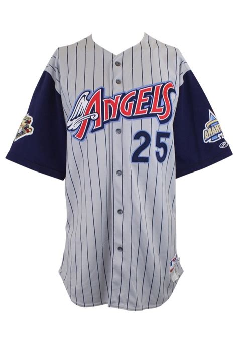 Lot Detail - 2001 Troy Glaus Anaheim Angels Game-Used Road Jersey