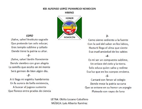 Ied Alfonso L Pez Pumarejo Nemoc N Himno