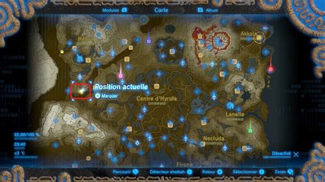 Zelda Breath Of The Wild Positions Des 12 Souvenirs Next Stage