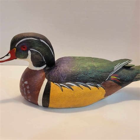 Wooden Duck Decoy Etsy