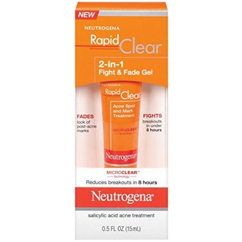 Neutrogena Rapid Clear 2 In 1 Fight And Fade Gel 05 Ounce Beauty