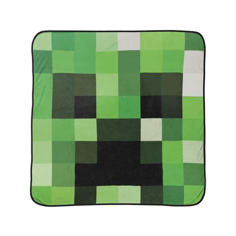 Minecraft Creeper Fleece Throw Blanket Official Minecraft Shop