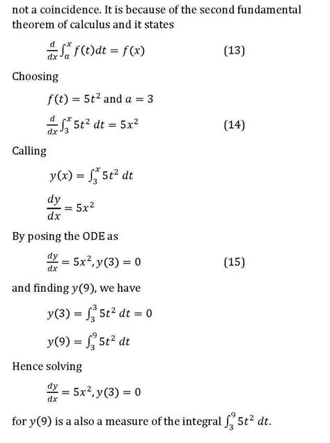 Solution To Ordinary Differential Equations Posed As Definite Integral Numerical Methods Guy