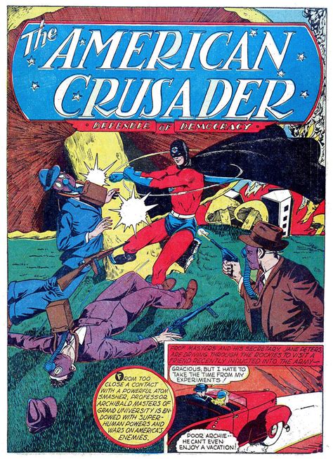 Pappy S Golden Age Comics Blogzine Number American Crusader And