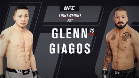 Ufc Vegas 71 Glenn Vs Giagos Ufc 4 Simulation Youtube