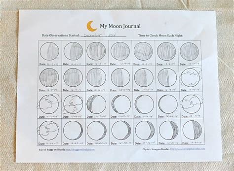 Astronomy For Kids Moon Journal Free Printable Buggy And Buddy