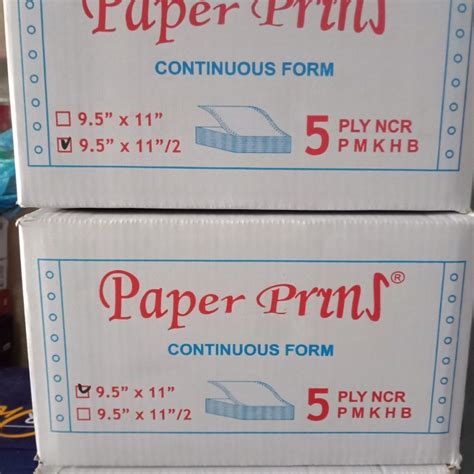 Jual Murah Kertas Continuous Form 3 Ply Standar Atau 3 Ply Bagi 2 5