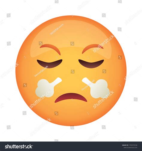 Angry Emoji Face Smoke Coming Out Stock Vector (Royalty Free) 1793579728 | Shutterstock