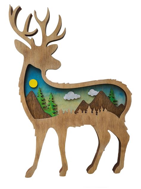 Deer Silhouette Wall Art – Black River Arts